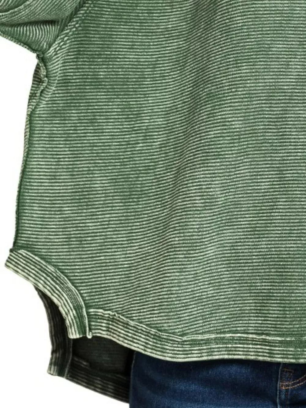 Acid Washed Exposed-Seam Sweatshirt, image 3