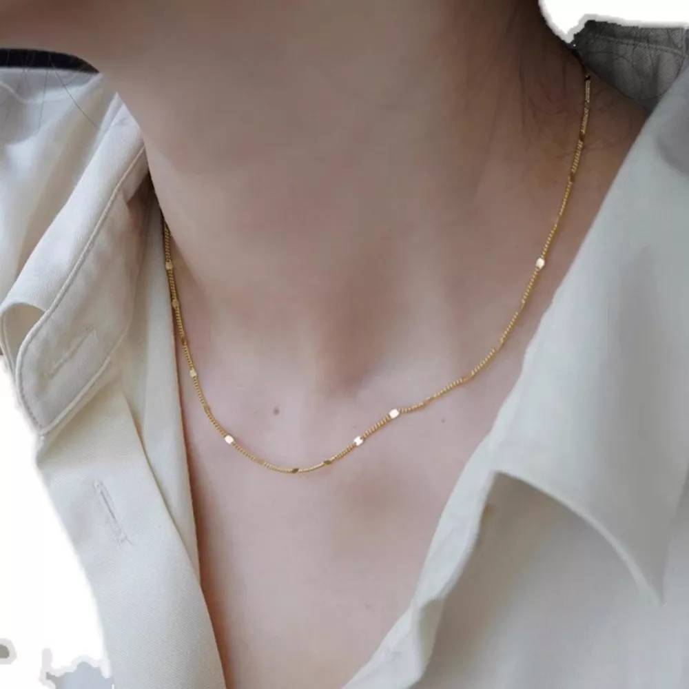 18K Gold-Plated 925 Sterling Silver Chain Necklace, image 6