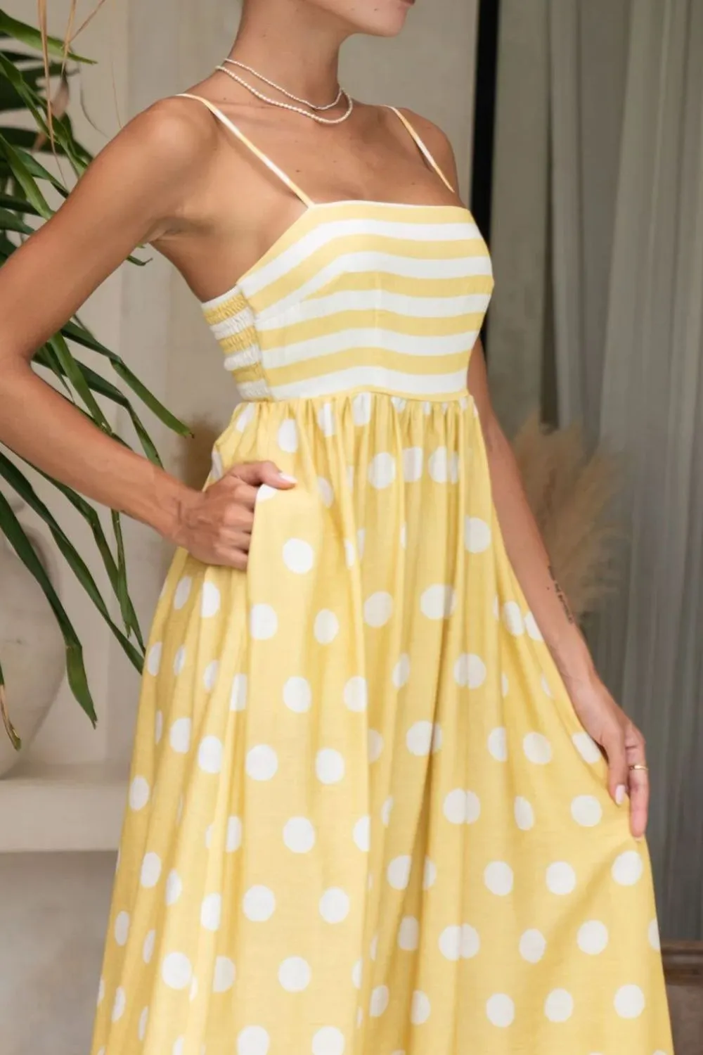 Polka Dot Square Neck Cami Dress, image 18