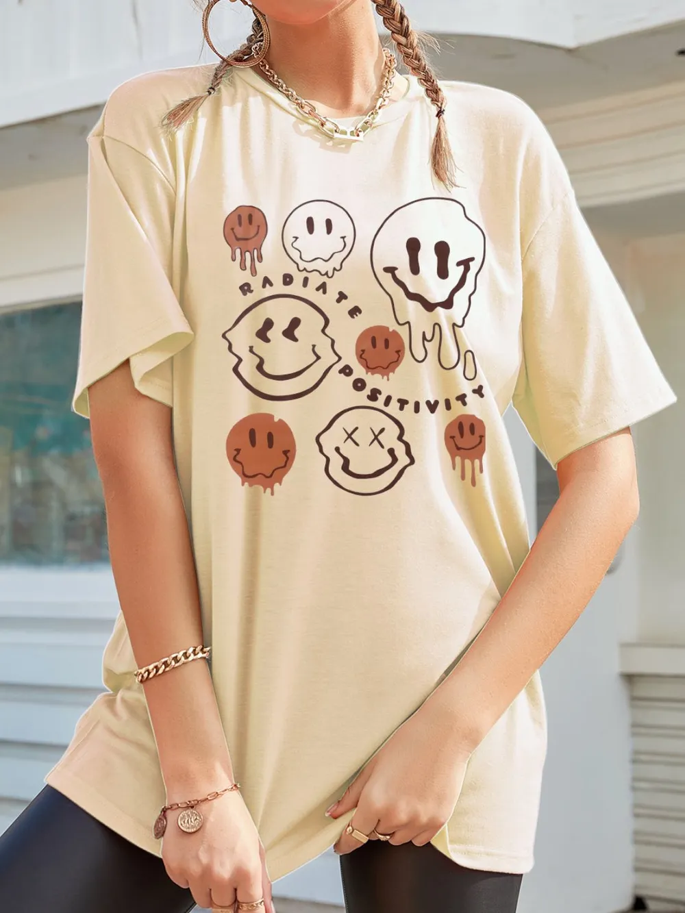 Graphic Round Neck Half Sleeve T-Shirt, image 5