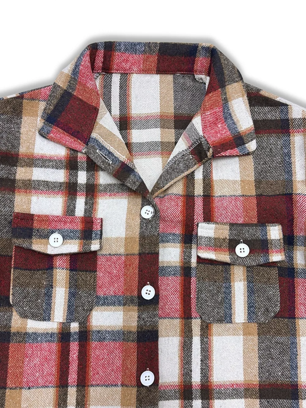 Casual Plaid Button-Down Shacket, image 5