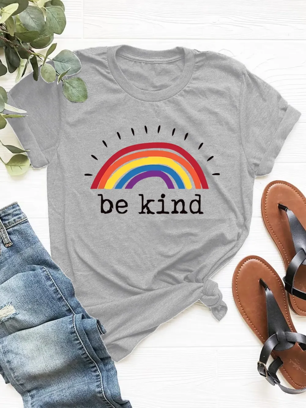 Graphic Round Neck Short Sleeve T-Shirt, image 7