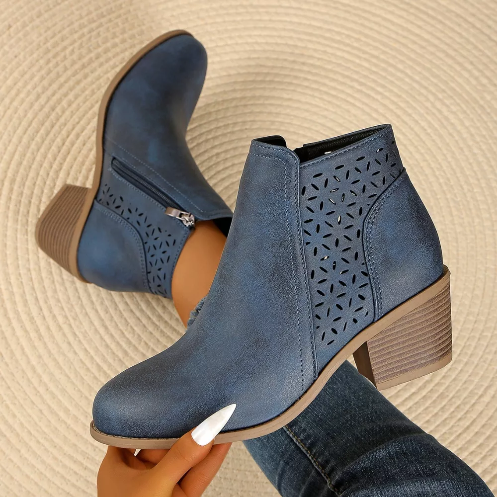 Point Toe Block Heels Boots, image 23