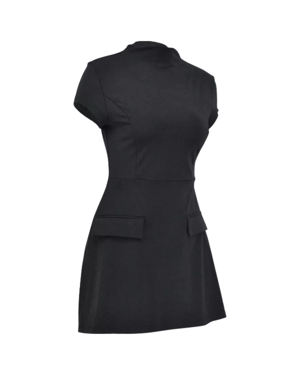 Mock Neck A-Line Mini Dress, image 11