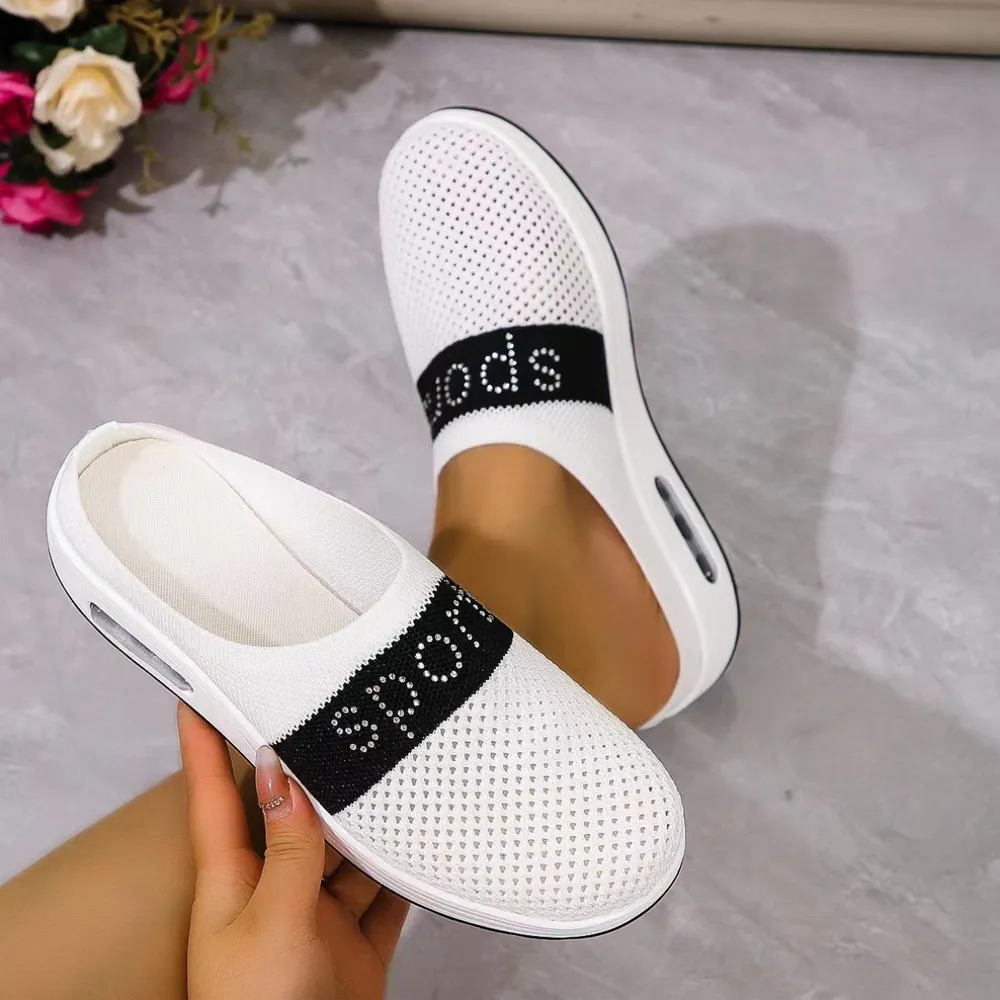 Breathable Mesh Round Toe Sandals, image 5