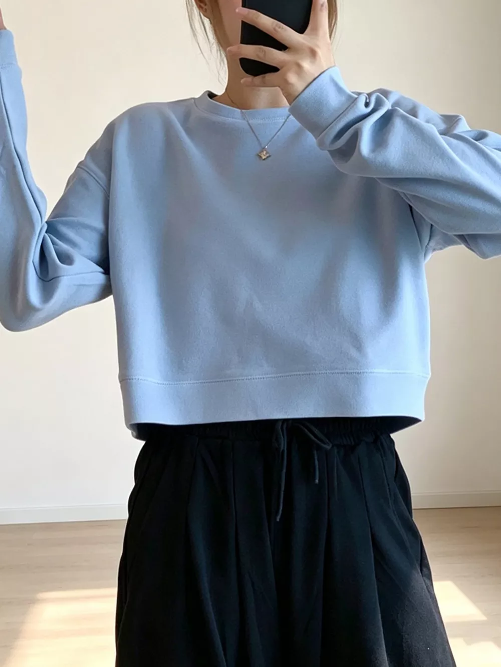 Crew Neck  Drop Shoulder Sweatshirt, image 16