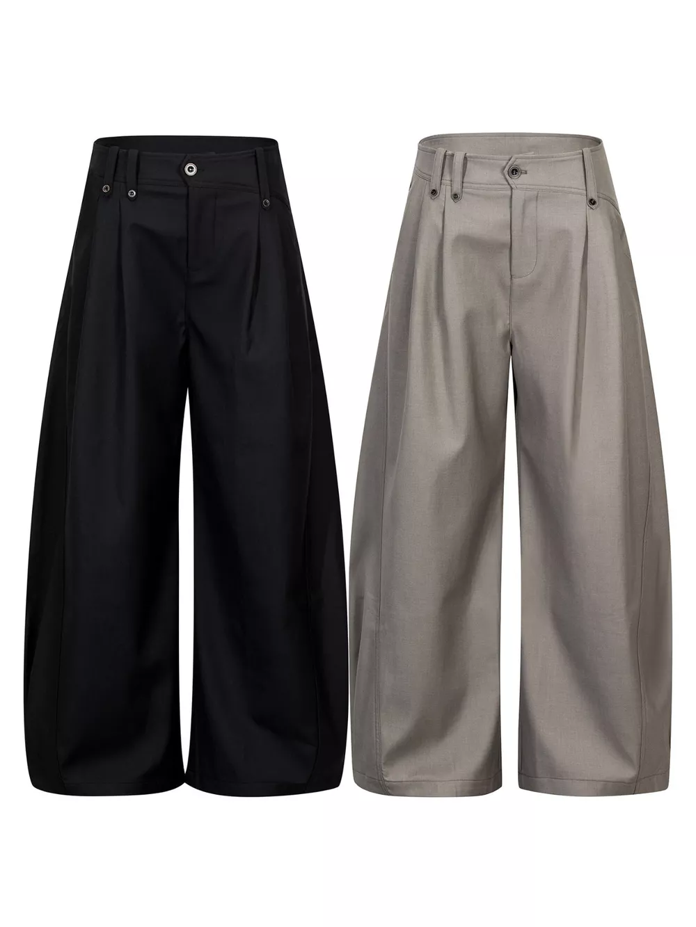 Men's High-Waisted Wide-Leg Pleated Casual Pants, image 19