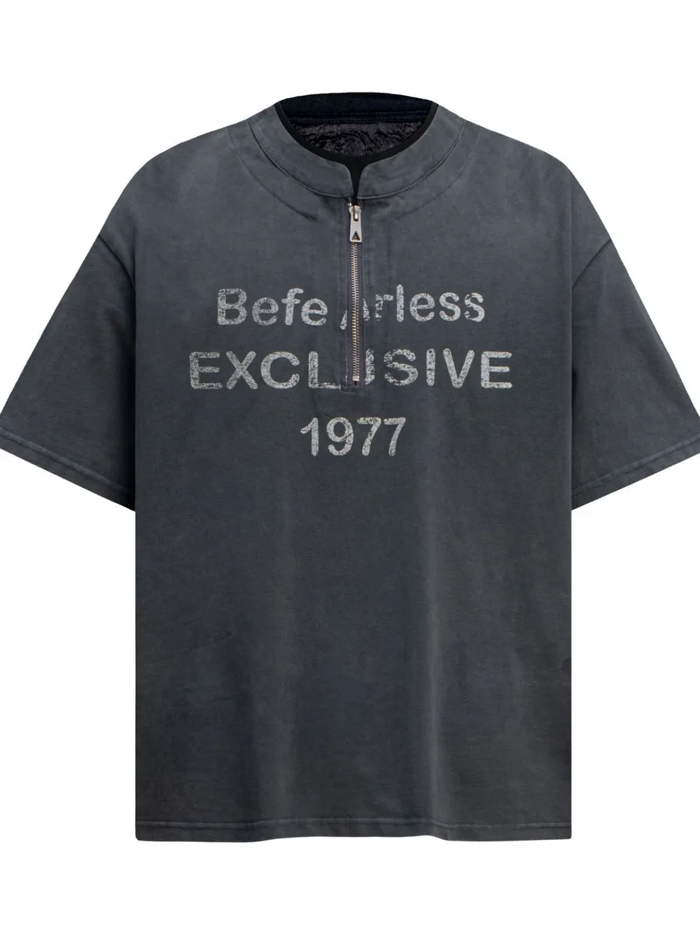 Men's Quarter Zip Short Sleeve T-Shirt