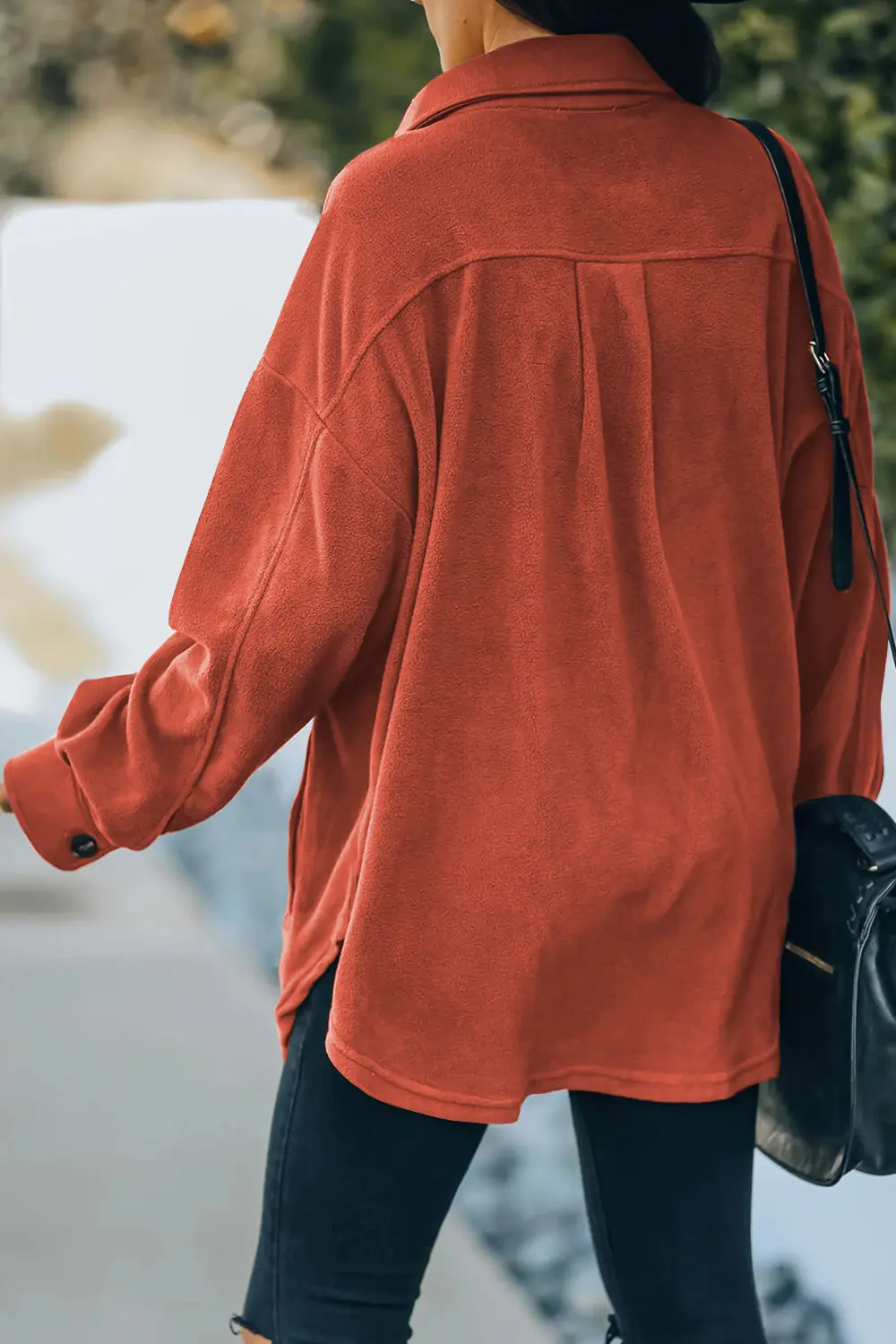 Button Up Collared Neck Long Sleeve Jacket, image 21