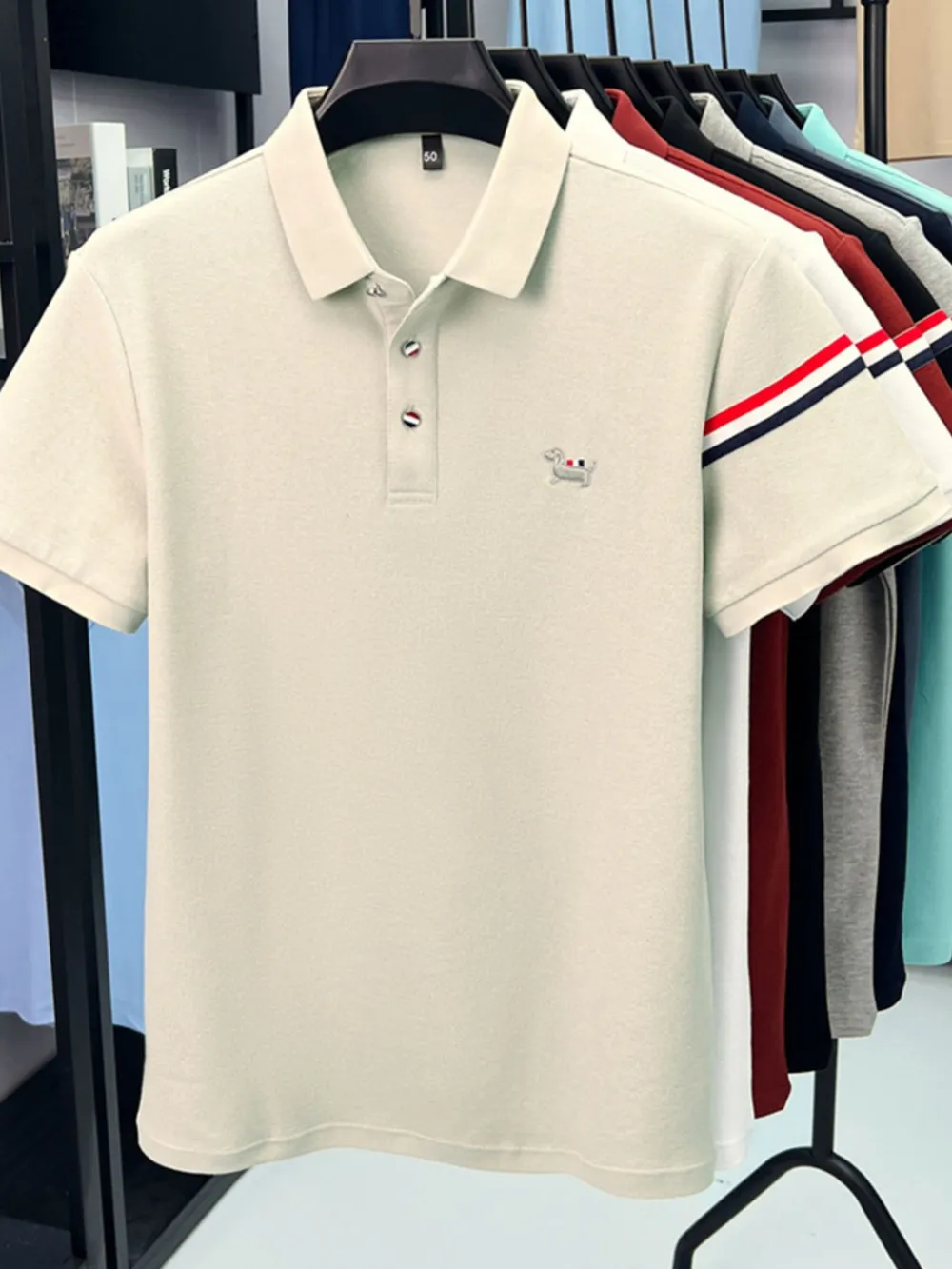 Men's Plus Size Button Detail Short Sleeve Polo