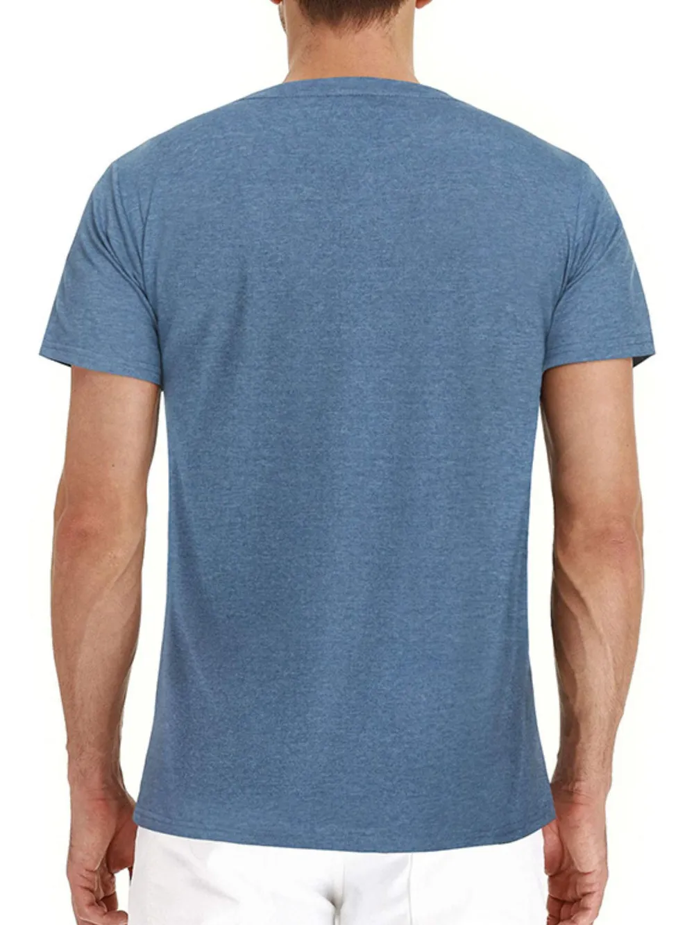 Men's Classic Round Neck Pocket T-Shirt, image 5