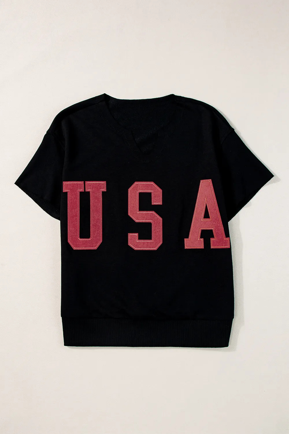 USA Notched Short Sleeve T-Shirt, image 6