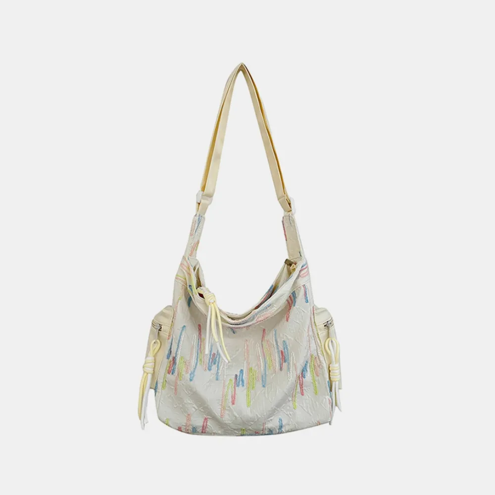 Contrast Texture Shoulder Bag, image 13