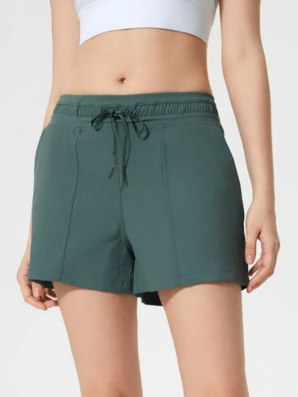 Drawstring Active Shorts with Pockets, image 20