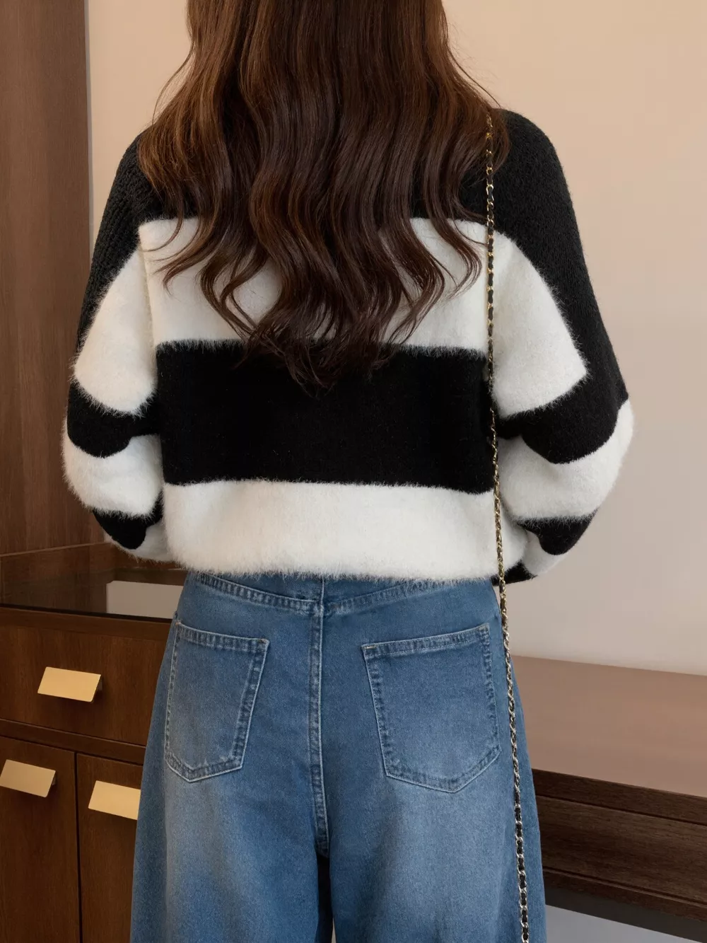 Color Block Dropped Shoulder Sweater, image 8