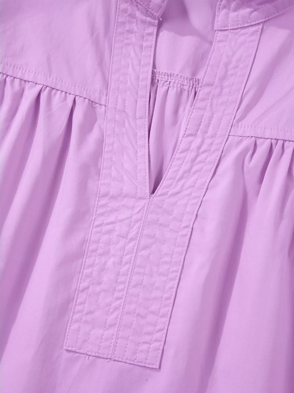 Notched Puff Sleeve Blouse, image 11