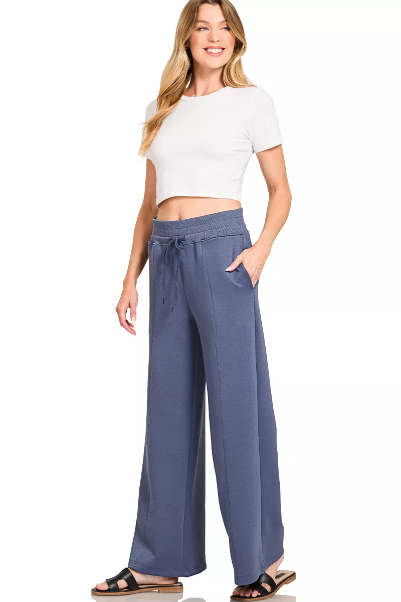 Scuba Collared Pullover & Center Seam Pants Set, image 4