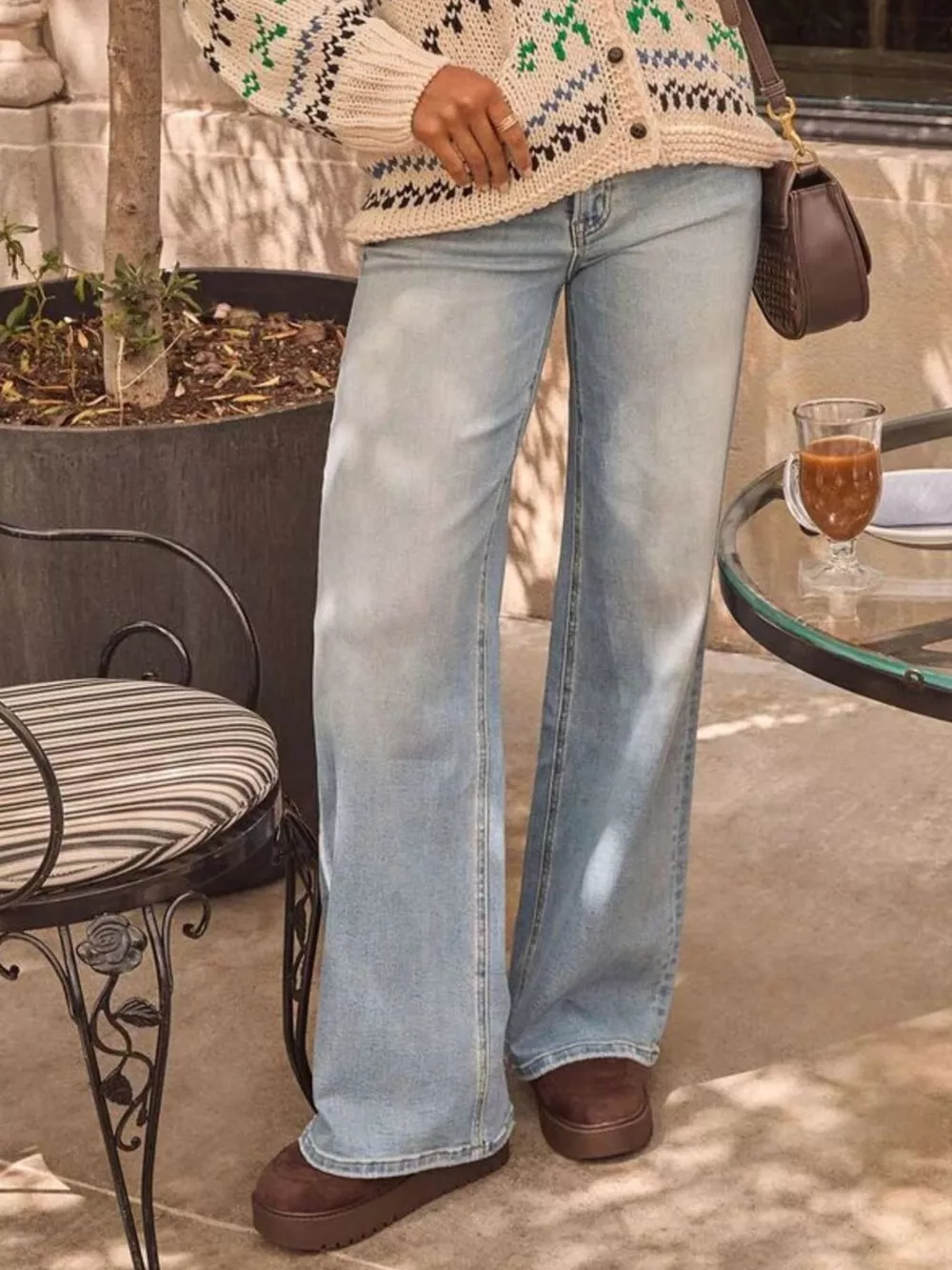 Washed Wide Leg Jeans, image 6