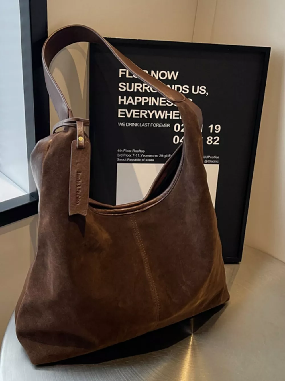 Vintage Suede Shoulder Bag, image 2