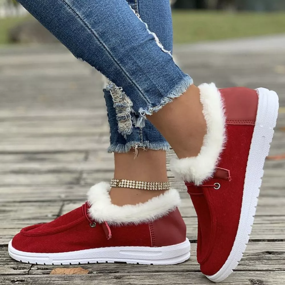 Cozy Plush-Lined Flats Slip-Ons, image 20
