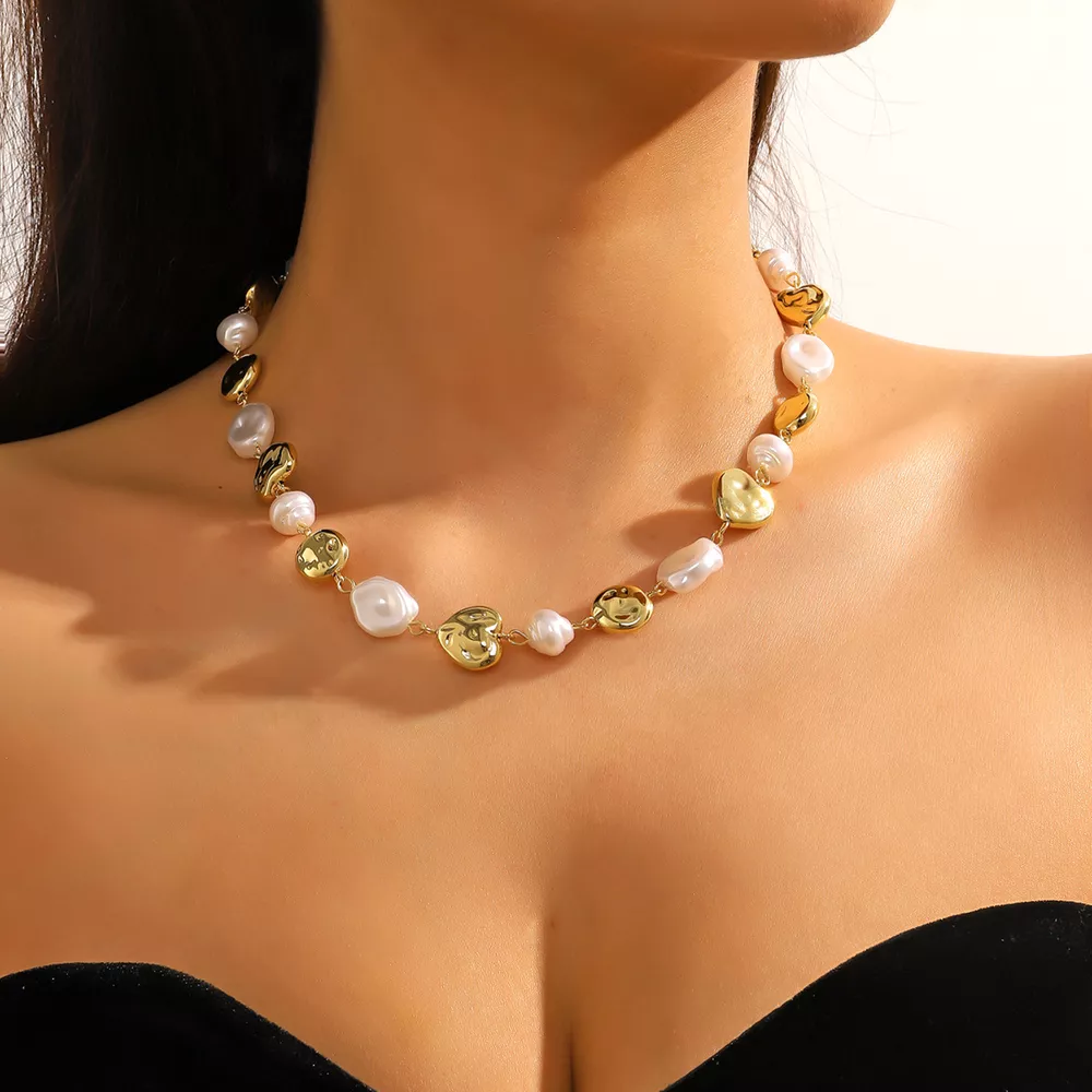 Alloy Pearl Chain Necklace, image 8