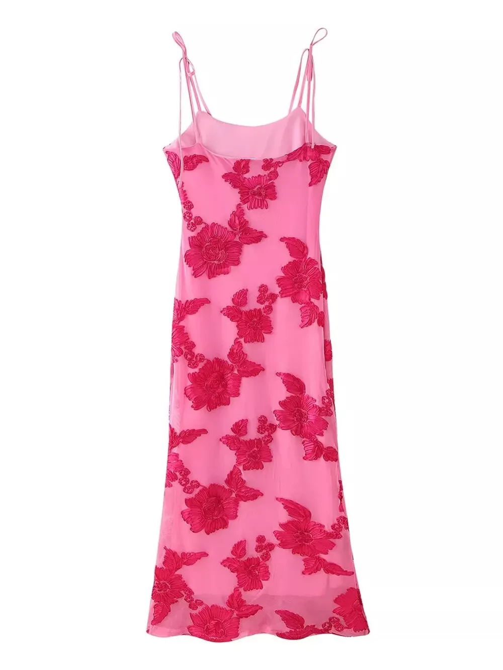 Floral Tie Shoulder Maxi Dress, image 2