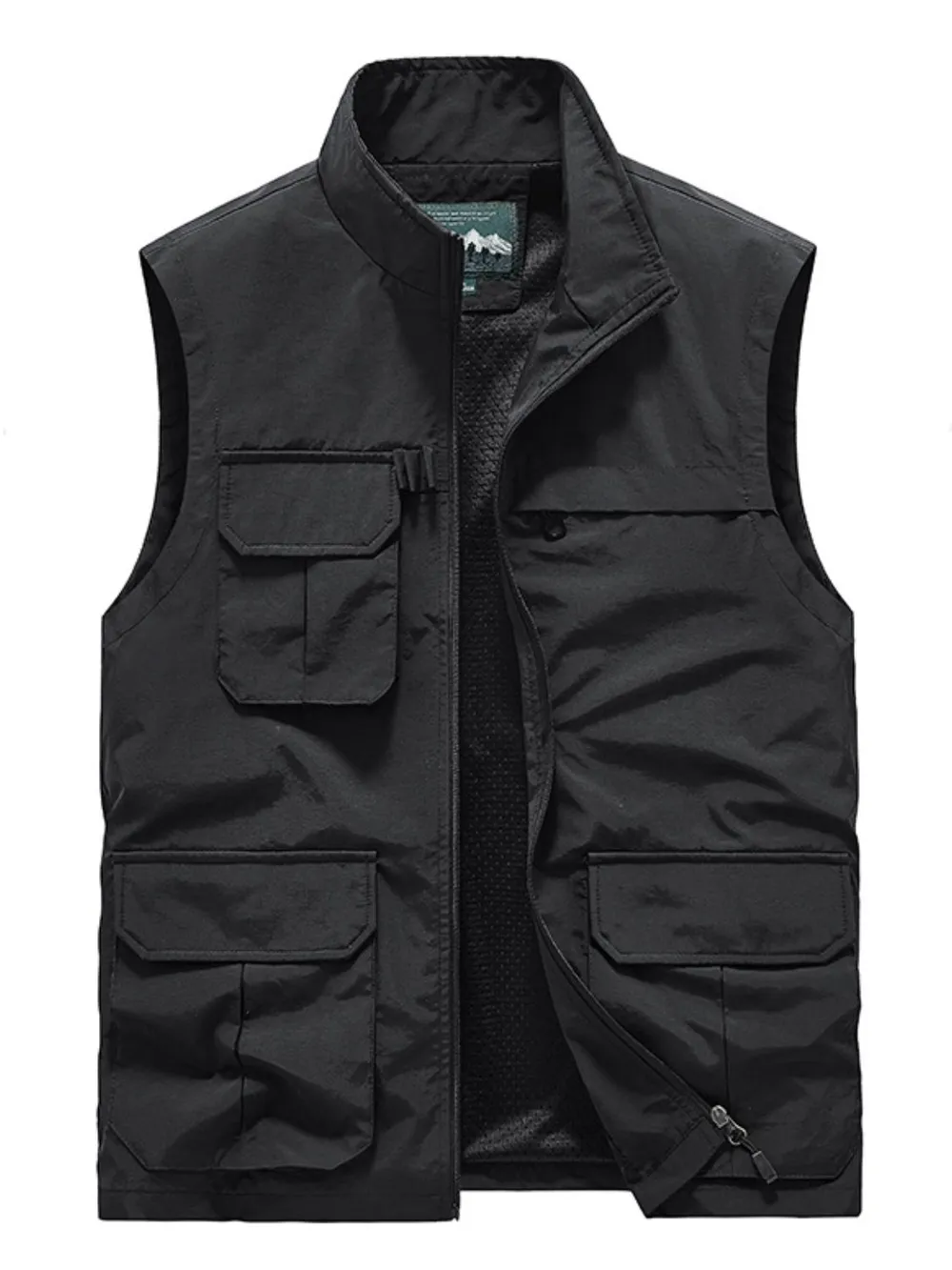 Men's Plus Size Zip Up Vest, image 3