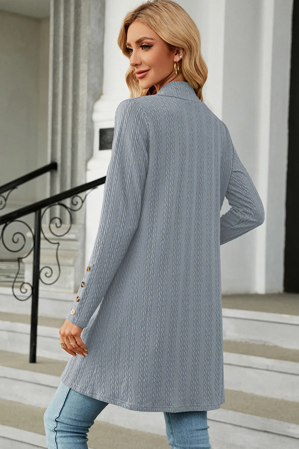 Open Front Long Sleeve Cardigan, image 14