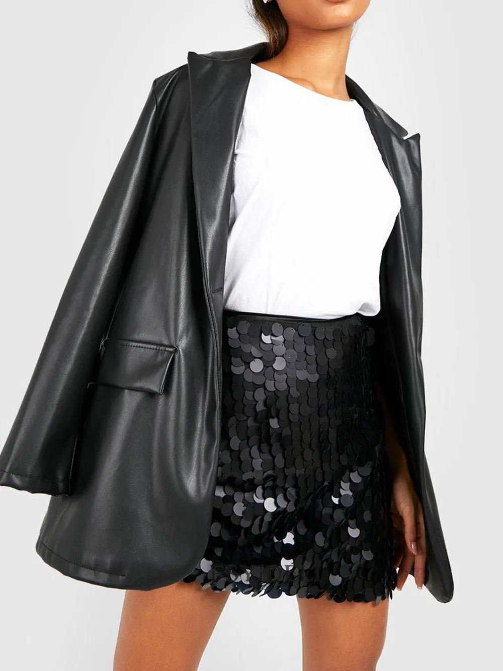 Sequin Mini Skirt, image 4