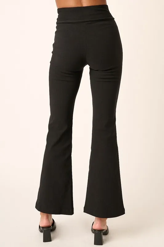 Surplice V Waist Flare Pants, image 2