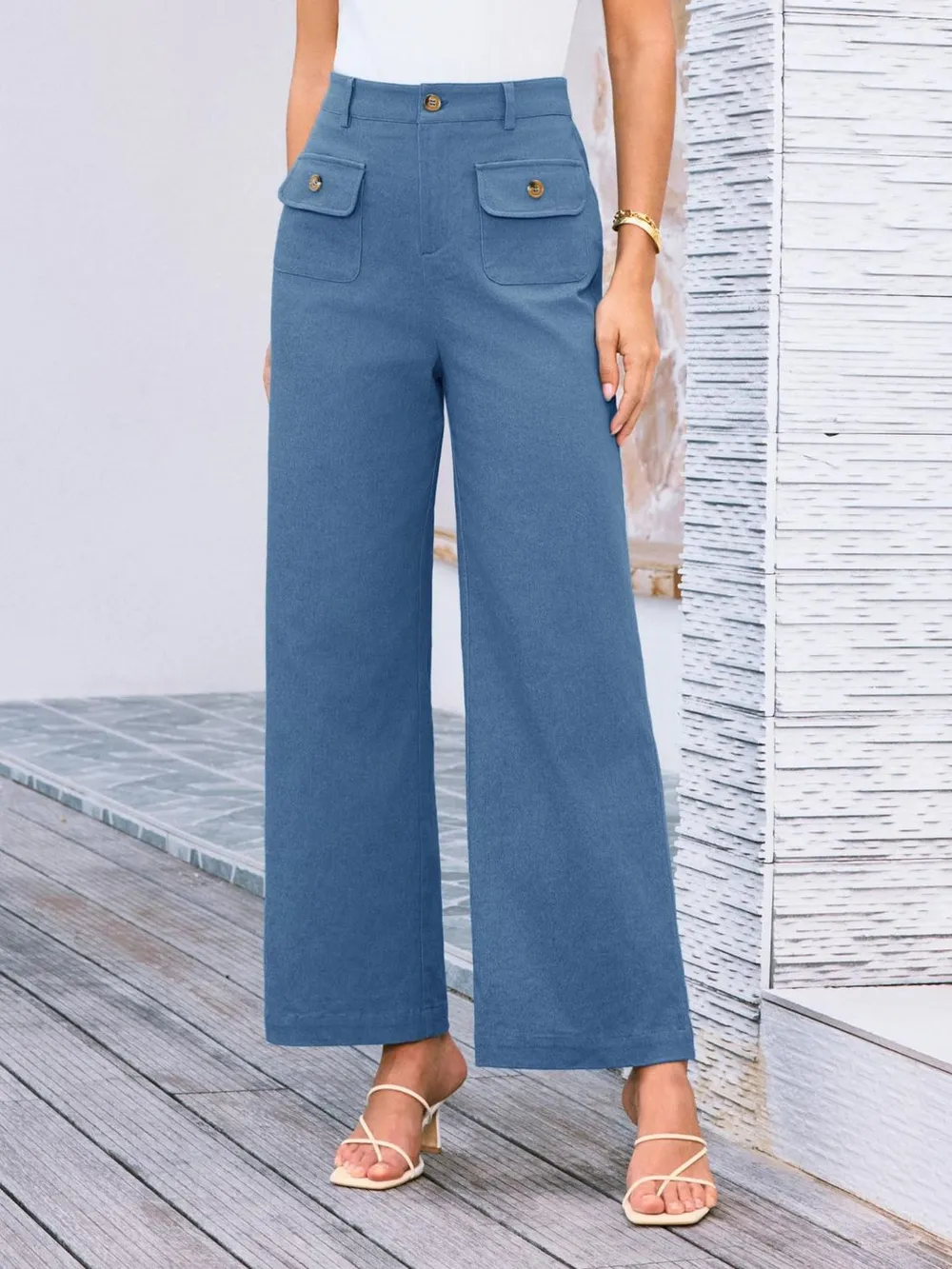 High Waist Wide Leg Pants, image 28