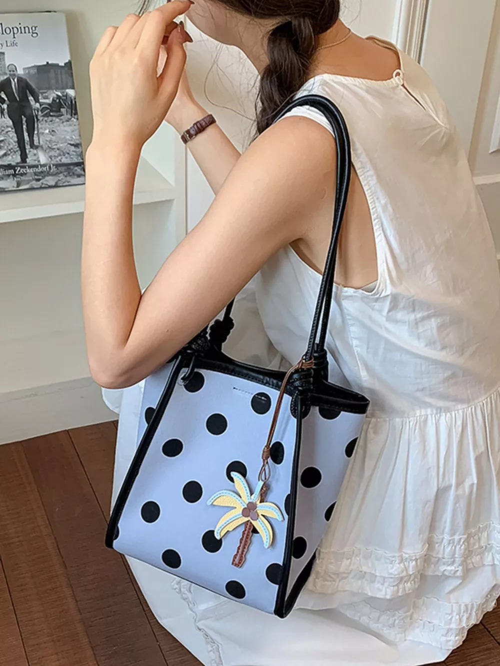 Polka Dot Shoulder Bag, image 9