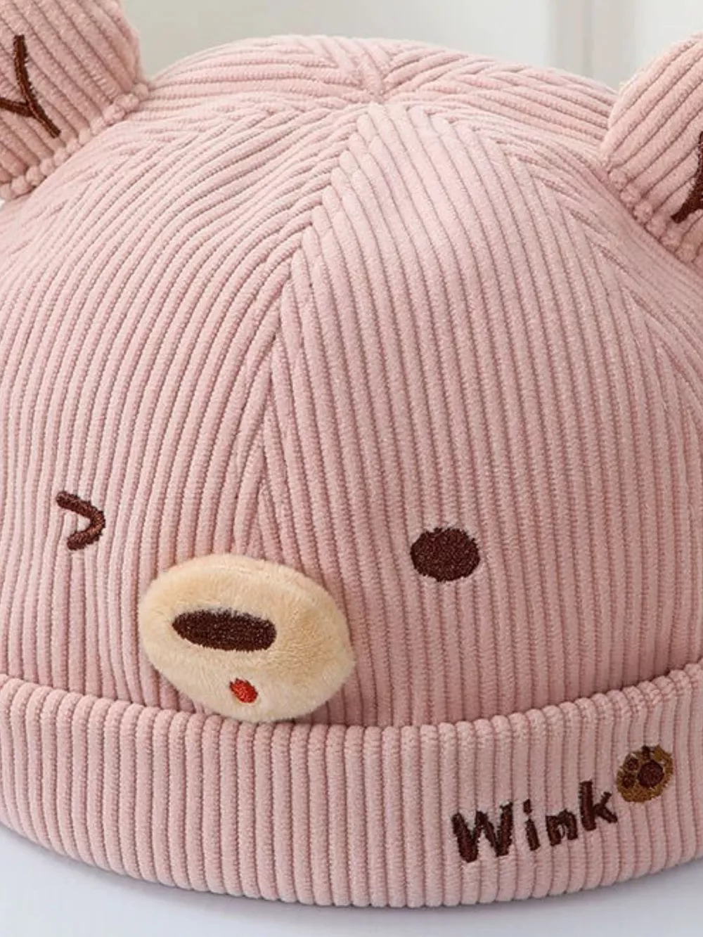 Children's Bear Ear Corduroy Hat, image 9