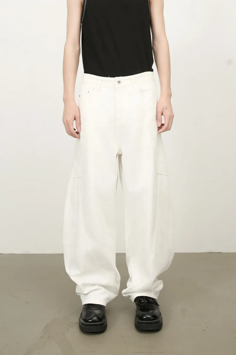 Men's Mid Rise Wide Leg Jeans, image 9