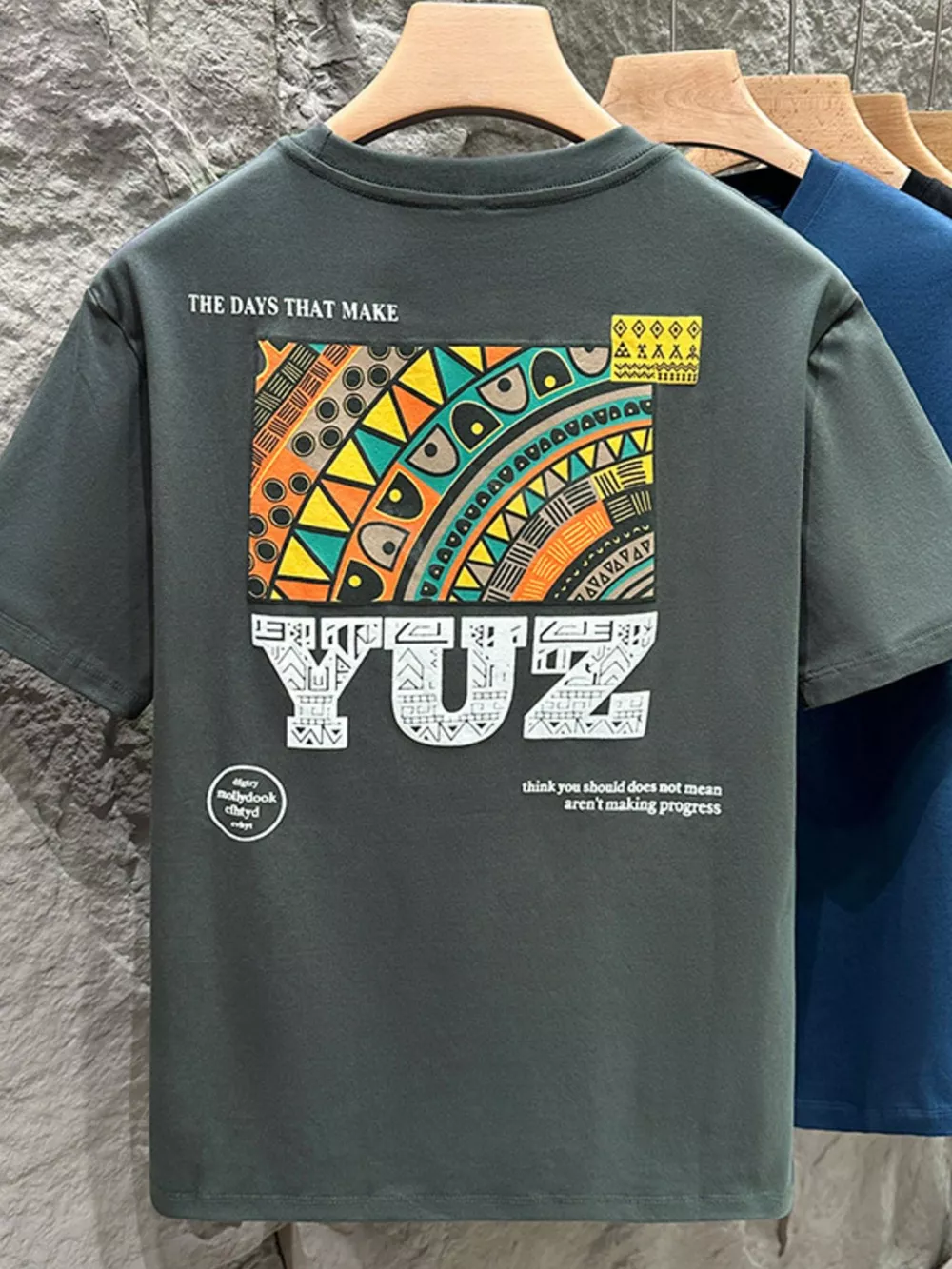 Men's Plus Size Graphic Cotton Short Sleeve T-Shirt, image 6