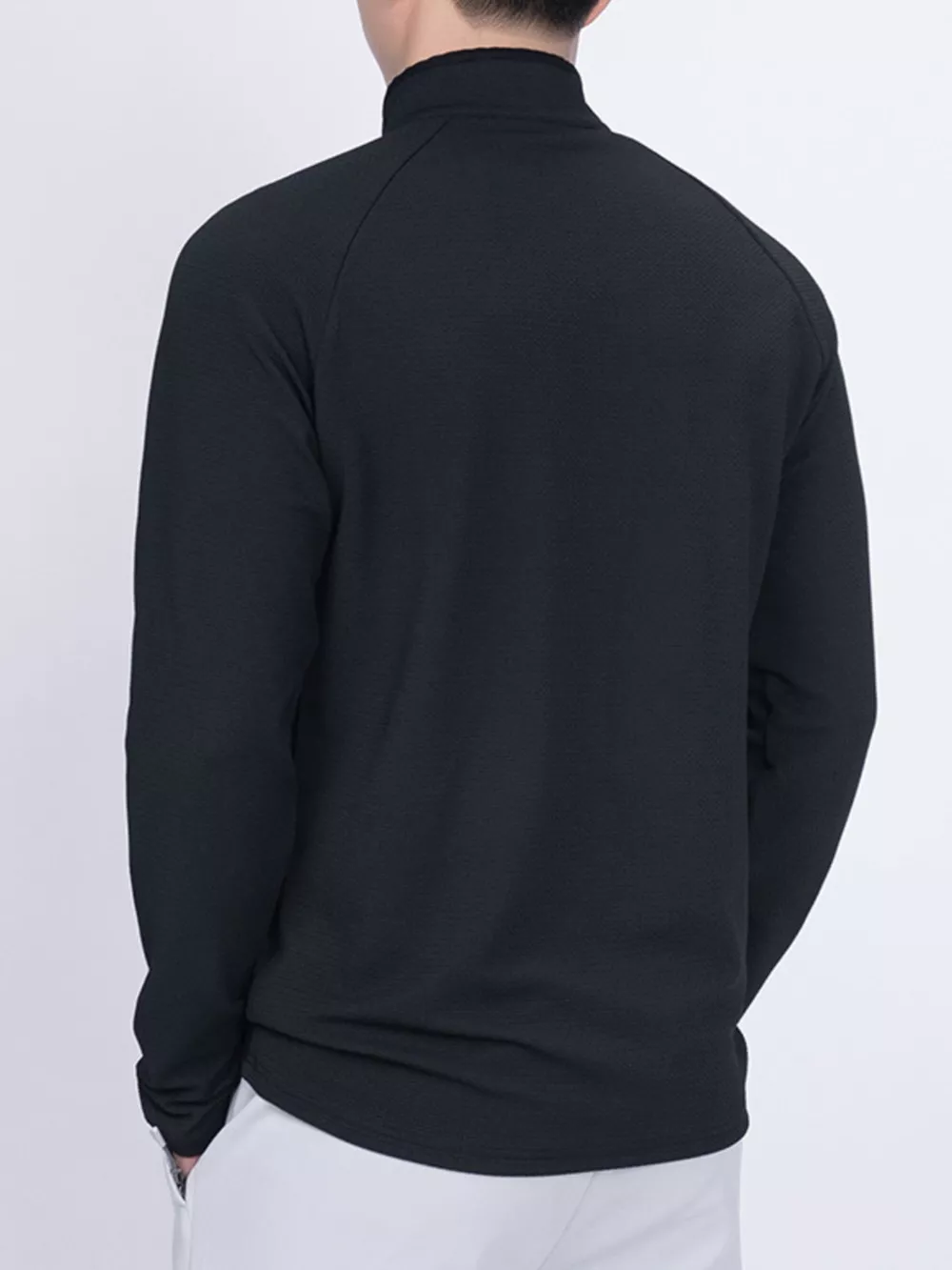 Men's Plus Size Casual Long Sleeve Quarter T-Shirt, image 9