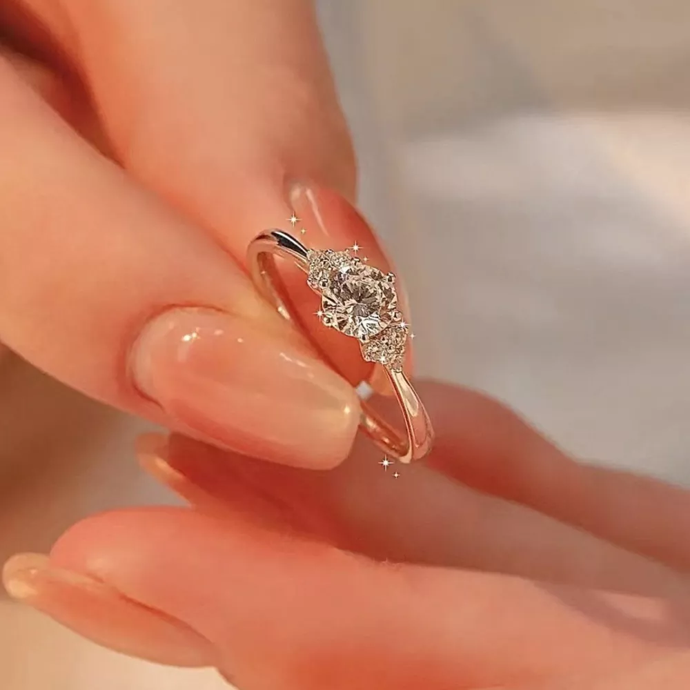 1 Carat Moissanite 925 Sterling Silver Ring, image 8