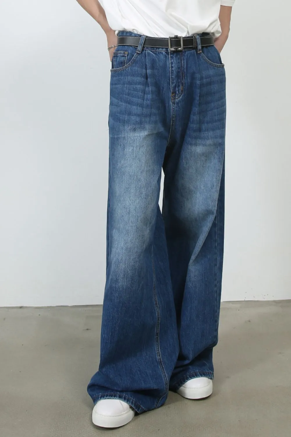 Men's Baggy Jeans with Pockets, image 3