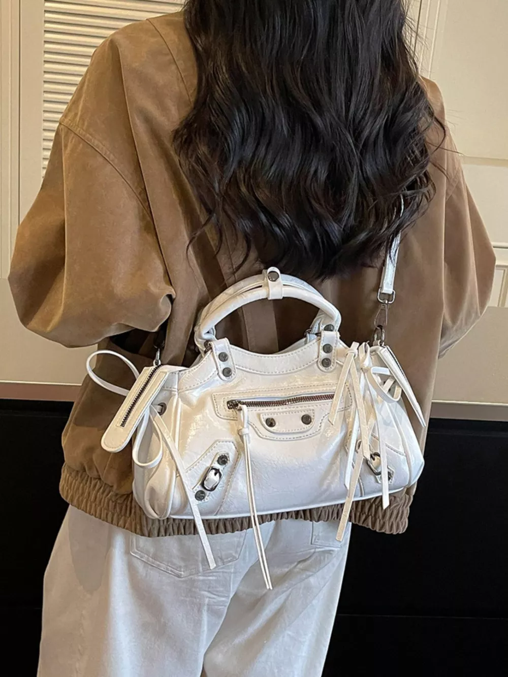 Tassel Leather Handbag, image 10