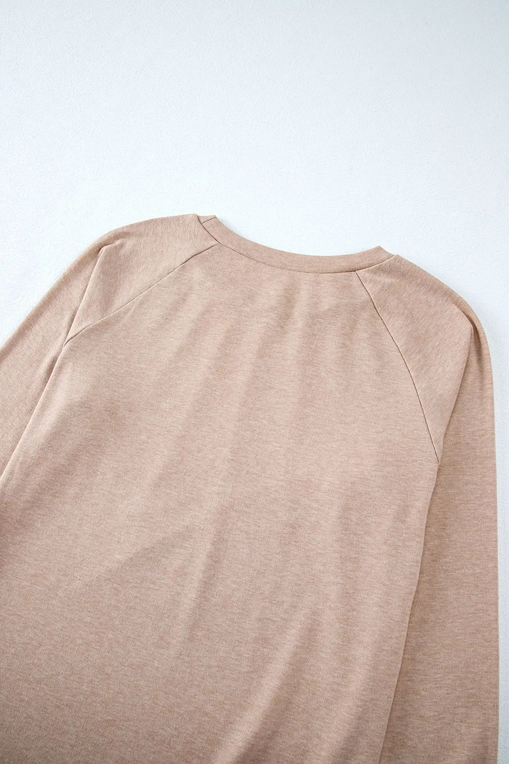 Texture Round Neck Long Sleeve T-Shirt, image 18