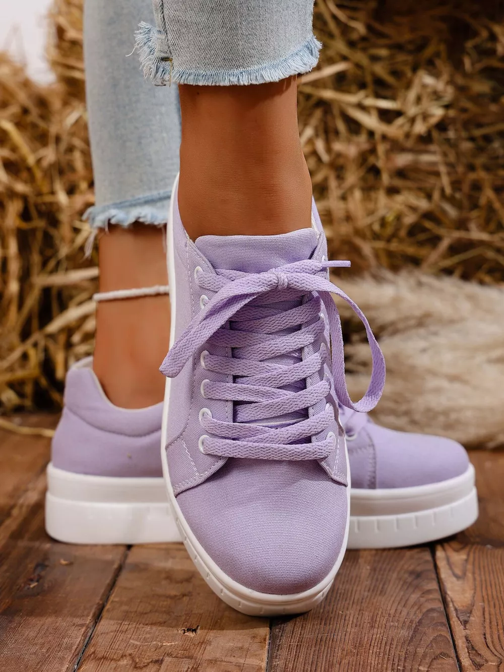 Lace Up Platform Sneakers, image 8