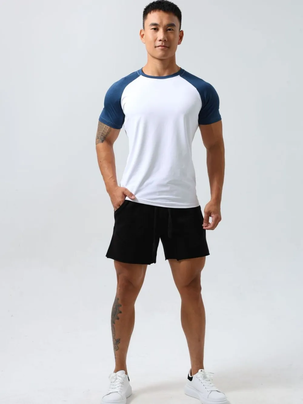 Men's Plus Size Round Neck Short Sleeve T-Shirt, image 2