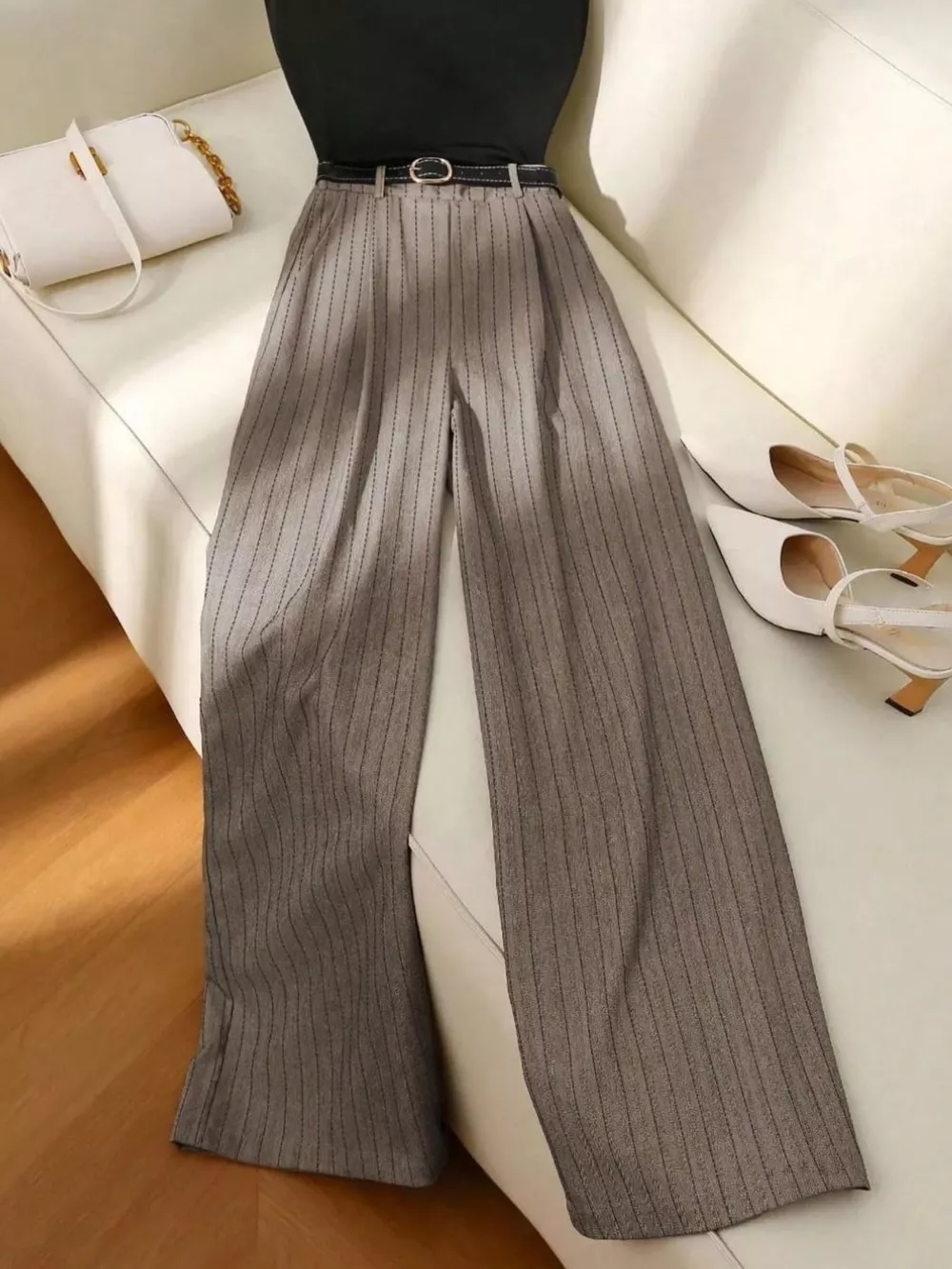 Sleeveless Top and Wide-Leg Pants Set, image 15