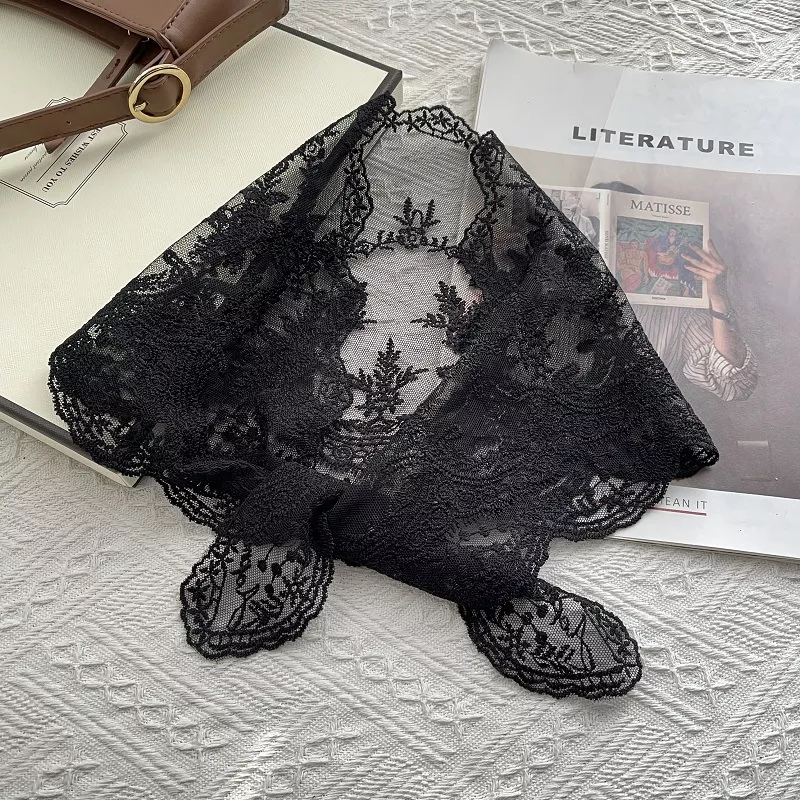 Elegant Lace Sheer Scarf