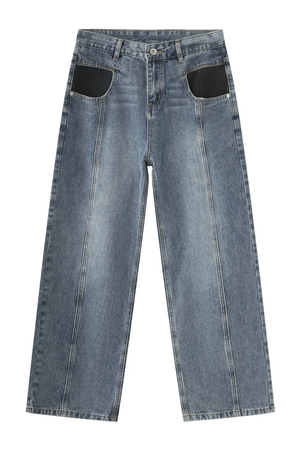 Men's Mid Rise Jeans with Pockets, image 5