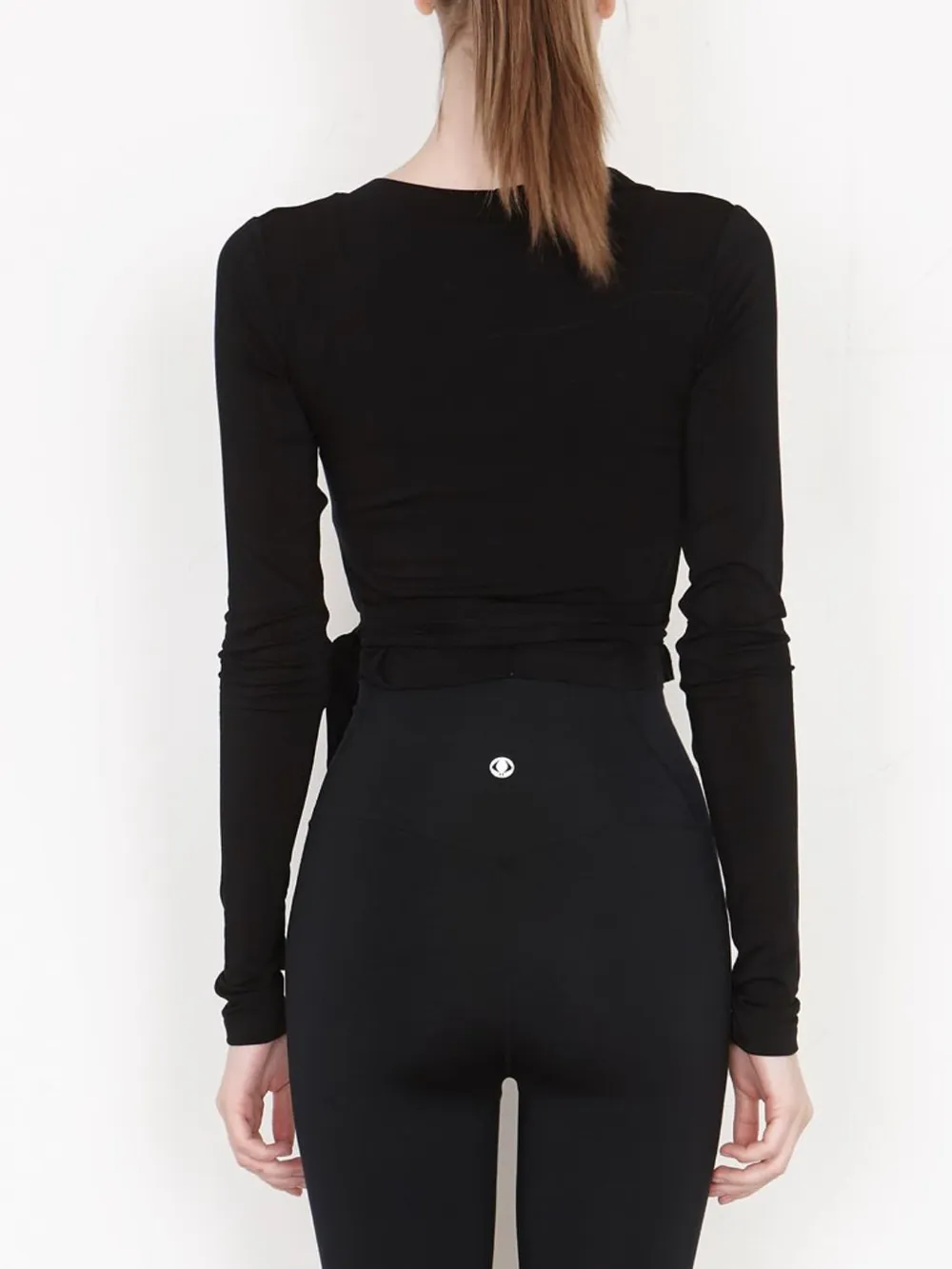 Tied Surplice Long Sleeve Top, image 20