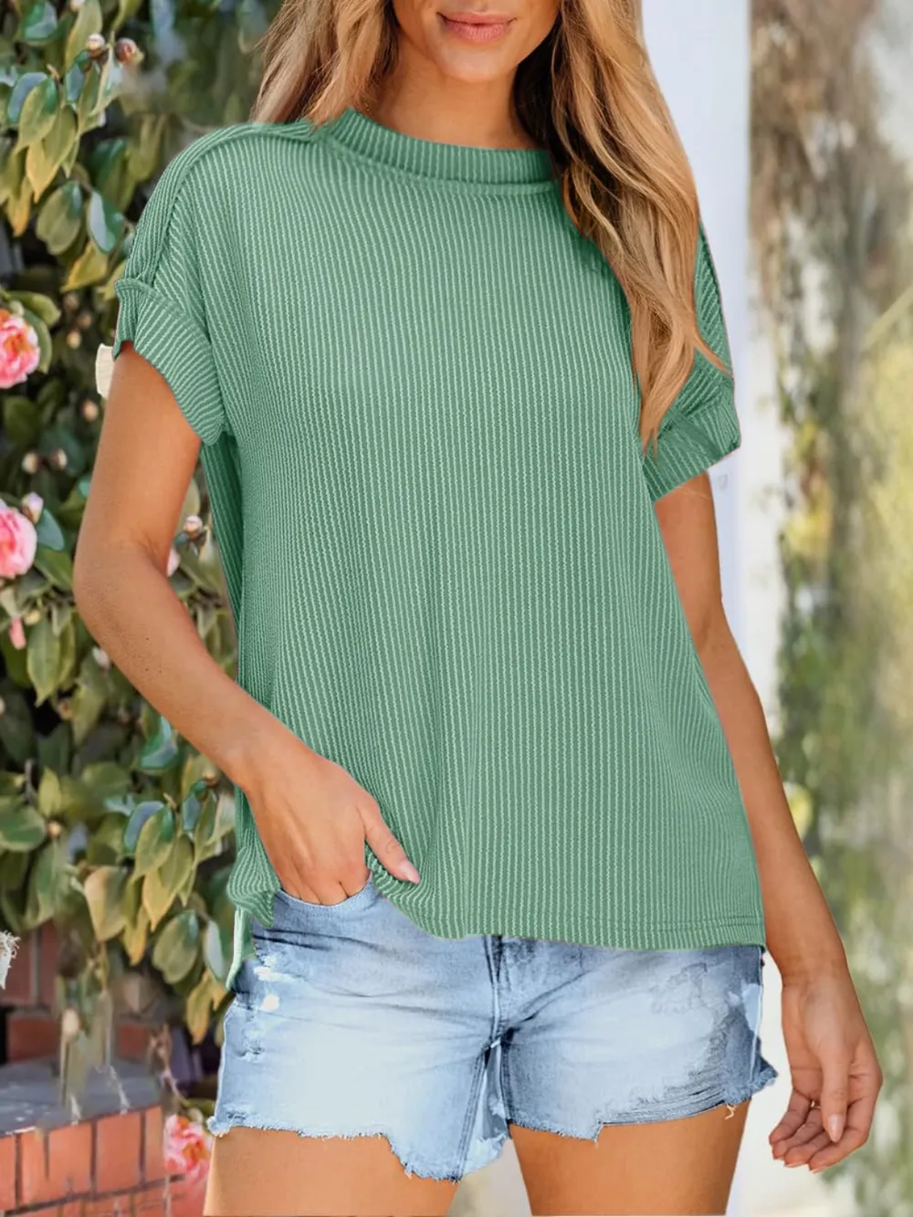 Round Neck Short Sleeve T-Shirt, image 14