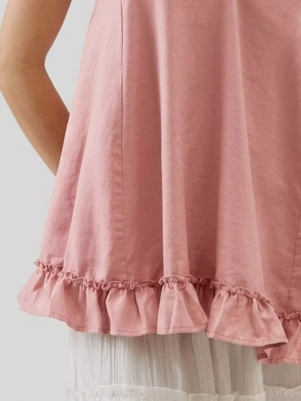 Tie-Strap Ruffle Hem Cami, image 12