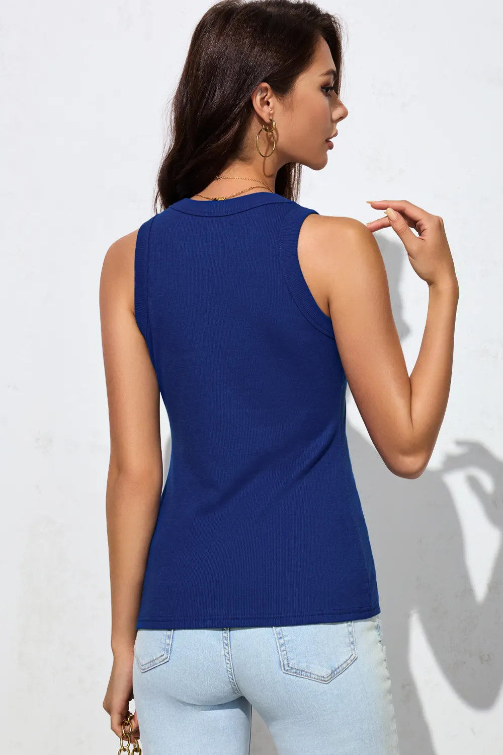 Solid Round Neck Tank, image 18