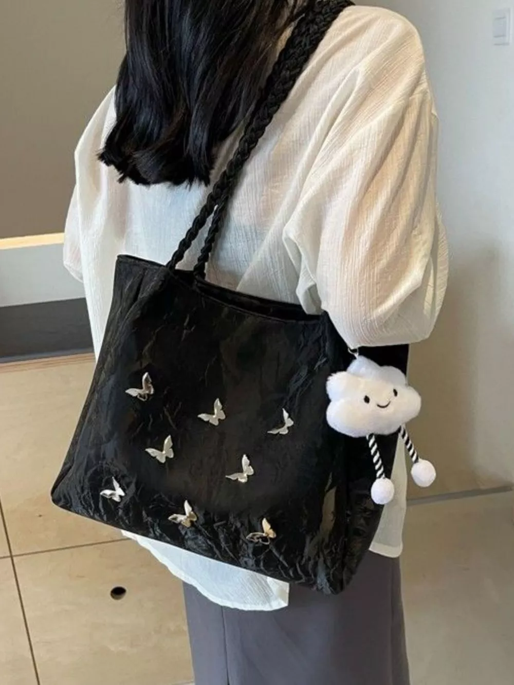 Butterfly Pattern Tote Bag, image 2